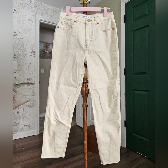 $135 Something Navy Straight Leg Mom Jeans - Picture 3 of 15